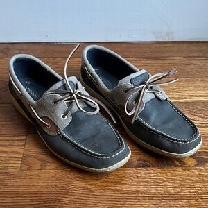 Sperry Women’s Navy Gray and Tan Loafers